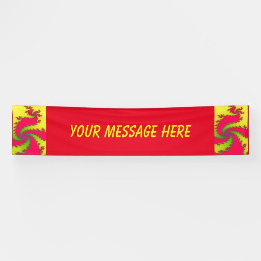 Chinese nieuwe jaardrakenfractal Custom Banner (Horizontaal)