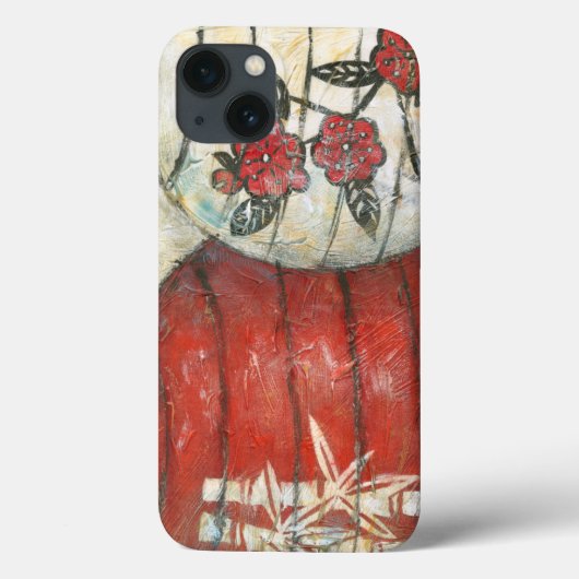Chinese nieuwe jaarlantaarns met Floral Print Case-Mate iPhone Case (Achterkant)
