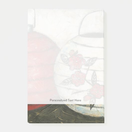 Chinese nieuwe jaarlantaarns met Floral Print Post-it® Notes (Voorkant)