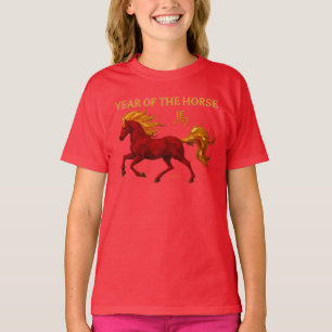 Chinese Nieuwjaar 2026 Yang Vuur Paard T-shirt