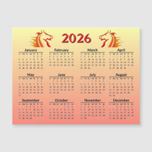 Chinese Nieuwjaar van het Paard 2026 Kalender