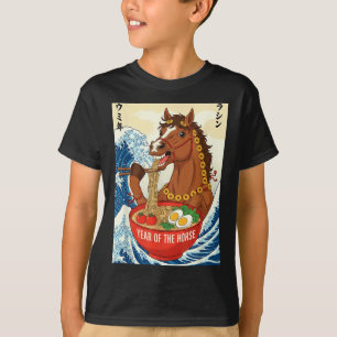 Chinese Nieuwjaar van het Paard 2026 Ramen Me T-shirt