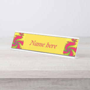 Chinese nieuwjaardraak bureau naambordje