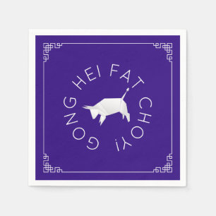 Chinese nieuwjaars origami Ox Servet