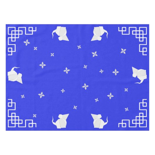 Chinese nieuwjaars origami ratten en sterren tafelkleed (Voorkant (Horizontaal))