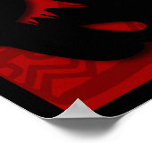 Chinese nieuwjaarsdierentuin, 40x40 poster (Hoek)