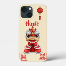 Chinese nieuwjaarsdraak gepersonaliseerd iPhone 13 mini hoesje