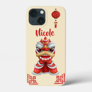 Chinese nieuwjaarsdraak gepersonaliseerd iPhone 13 mini hoesje
