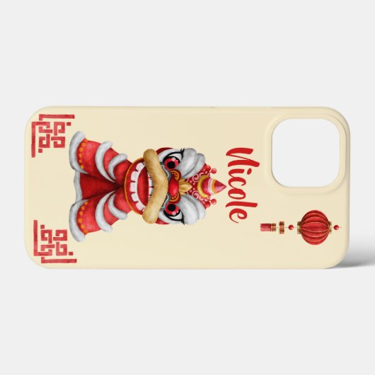 Chinese nieuwjaarsdraak gepersonaliseerd Case-Mate iPhone case (Achterkant (horizontaal))