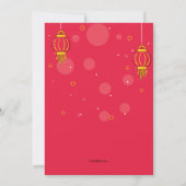 Chinese nieuwjaarsfeestdag kaart (Achterkant)