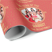 Chinese nieuwjaarsfoto van de aangepaste moderne f cadeaupapier (Rol Hoek)