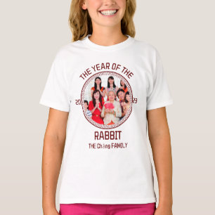Chinese nieuwjaarsfoto van de aangepaste moderne f t-shirt