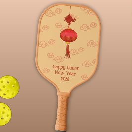 Chinese Nieuwjaarslantaarn, Asia Cloud Pattern Pickleball Paddle