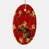 Chinese nieuwjaarssieraad - jaar konijn / haas keramisch ornament (Rechts)
