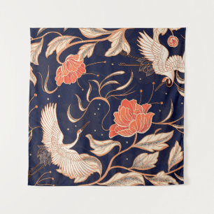 Chinese, oude, mooie bladen wandkleed