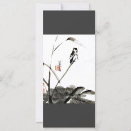 Chinese oude waterverf die groot bladwijzer schild