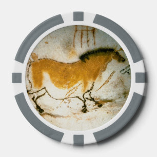 Chinese Paard,Lascaux Prehistorische Grotte Schild Poker Chips