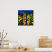 Chinese pagode en Natuur proverb Poster (Keuken)