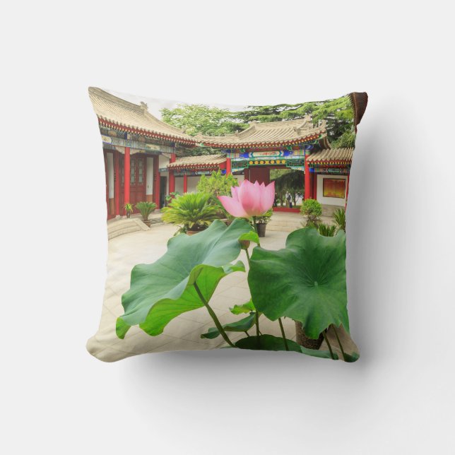Chinese pagode interieur kussen (Voorkant)