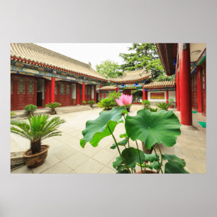 Chinese pagode interieur poster
