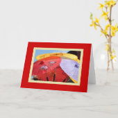 chinese paraplu's Kaart (Gele Bloem)