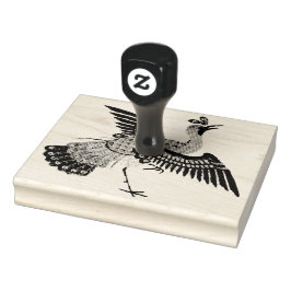 Chinese Peacock Dier Vogel Rubber Stamp Rubberstempel