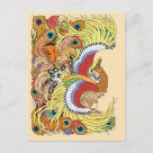 Chinese phoenix feng huang briefkaart (Voorkant)