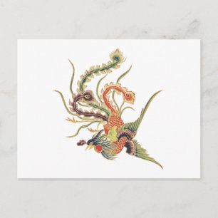 Chinese Phoenix - Fenghuang Mythologische Birds Ar Briefkaart