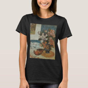 Chinese Pioenrozen en Mandoline van Paul Gauguin T-shirt