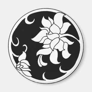 Chinese pony Flower - Magnet Magneet