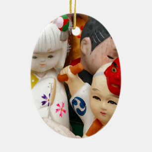 Chinese porseleinpoppen keramisch ornament