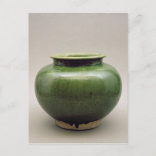 Chinese pot, Yueh ware, zesdeynasties Briefkaart