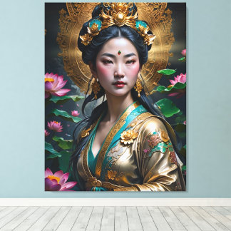 Chinese prinses canvas afdruk