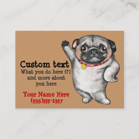 Chinese PUG-creditcardsjabloon Visitekaartje (Voorkant)
