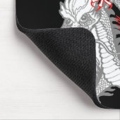 Chinese Red Dragon Mousepad Muismat (Hoek)