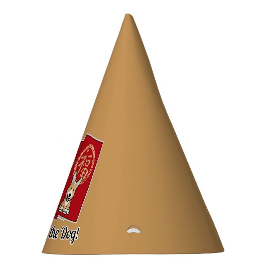 Chinese Red Lucky Money Year of the Dog Envelope Feesthoedjes (Rechts)