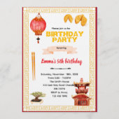 Chinese Restaurant Birthday Invitation (Devant)