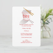 Chinese Restaurant Takeout Box Kaart (Staand voorkant)