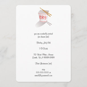 Chinese Restaurant Takeout Box Kaart