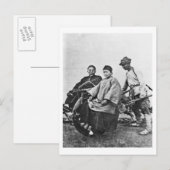 Chinese rickshaw, c.1870 (foto) briefkaart (Voorkant / Achterkant)