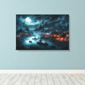 Chinese rivier Styx uitgerekt canvas Print (Insitu (Houten vloer))