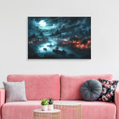 Chinese rivier Styx uitgerekt canvas Print (Insitu (Woonkamer))