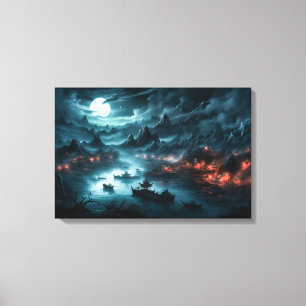 Chinese rivier Styx uitgerekt canvas Print