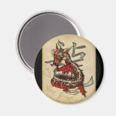 Chinese rode draak magneten (Voorkant / Achterkant)