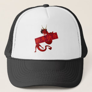 Chinese rode draak trucker pet