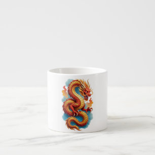 Chinese Rode Draak Vurig Illustratie-67566 Trui Espresso Kop