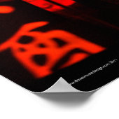 Chinese rode lantaarn poster (Hoek)