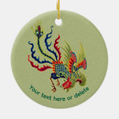 Chinese roestkunst op maat keramisch ornament (Achterkant)