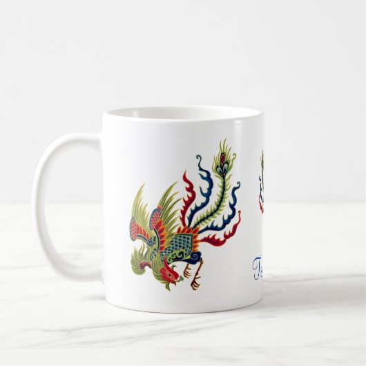 Chinese roestkunst op maat koffiemok (Links)