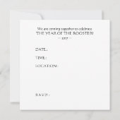 chinese roestsymbool kaart (Achterkant)